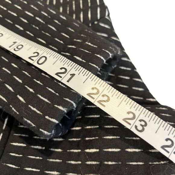 Rebecca Taylor Peplum Zip Blazer Cotton Blend Lamb Leather Trim Black Size 2 - Picture 10 of 11